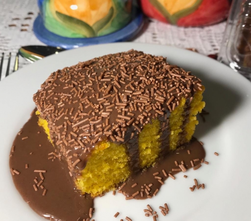 Bolo Natural de Cenoura Valor Morumbi - Bolo Natural de Maça