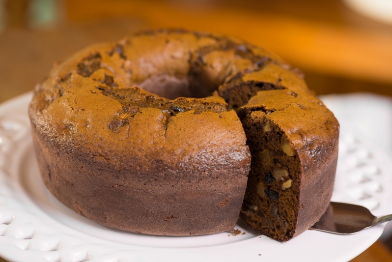 Bolo Natural de Maça Alto de Pinheiros - Bolo Natural de Chocolate