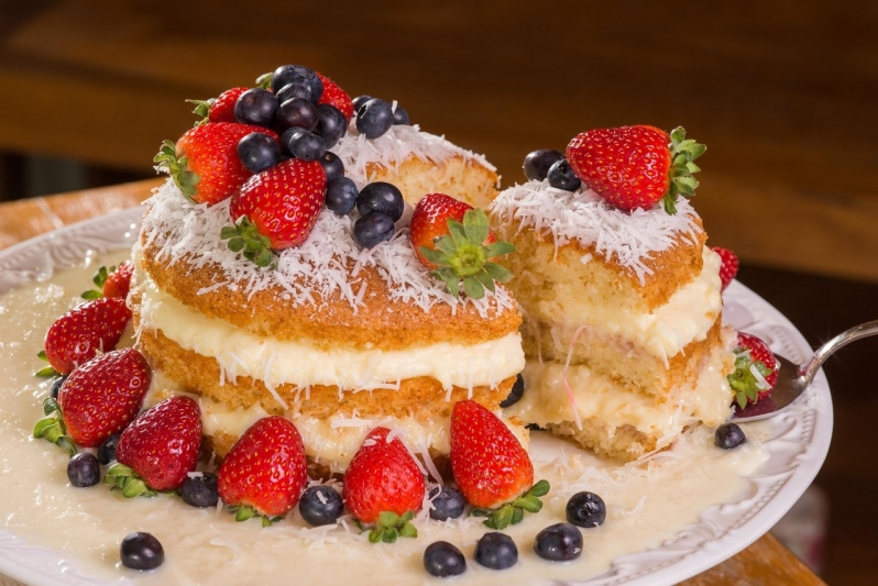 Bolos Naturais de Coco Cerqueira César - Bolo Natural de Coco