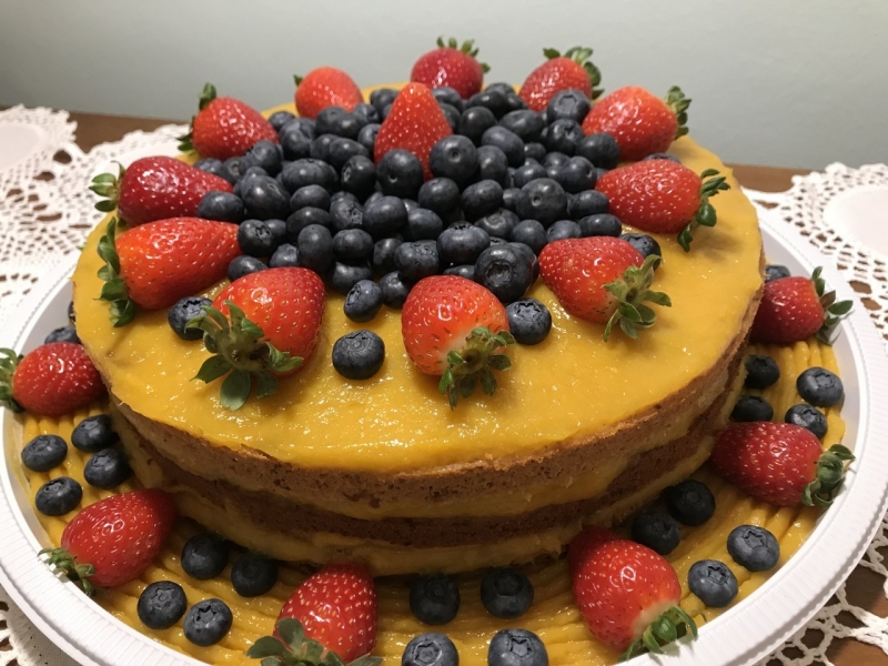 Compra de Naked Cake para Festa Jardins - Naked Cake com Frutas