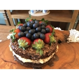 naked cake de chocolate orçamento Jardim Bonfiglioli