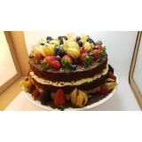 naked cake de chocolate Jardim Paulista